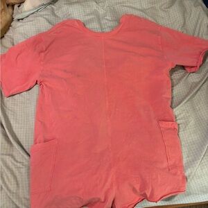 Free People Coral Short Sleeve Romper